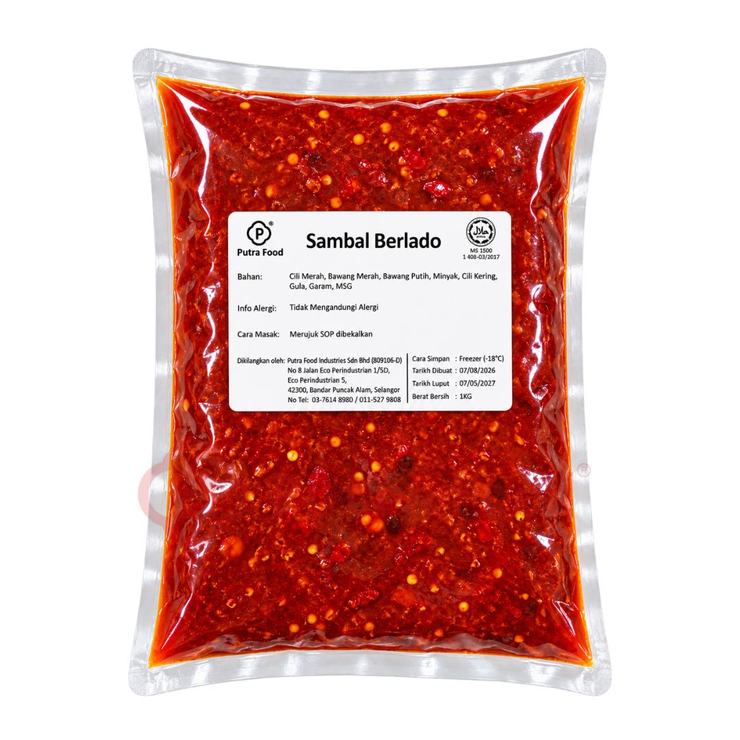 Sambal Berlado (Paru & Others) 1kg [Pre Order - 4 Working Days]